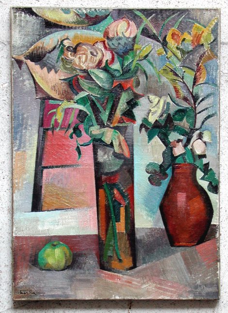 Auguste Herbin - Nature morte au bouquet 1911